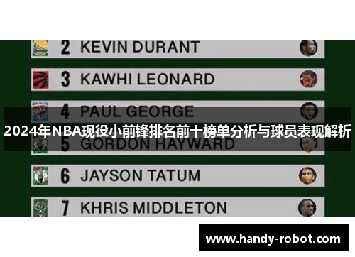 2024年NBA现役小前锋排名前十榜单分析与球员表现解析